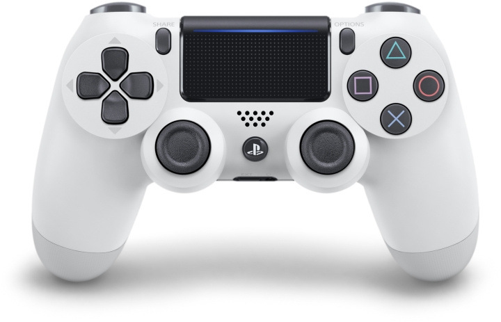 Sony DualShock 4 v2 Gamepad, Glacier White, PS4 i gruppen HJEMMEELEKTRONIK / Spilkonsoller og tilbehør / Sony PlayStation 4 hos TP E-commerce Nordic AB (C57949)