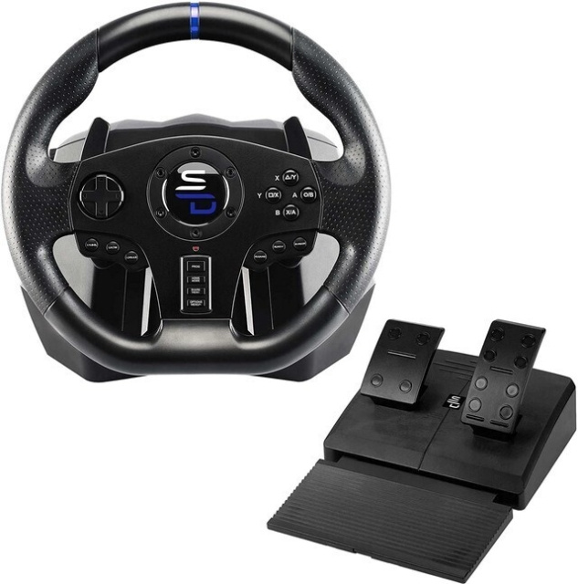 Subsonic Superdrive SV850 Drive Pro Sport rattkontroll för PS4 / Switch / Xbox / PC i gruppen HJEMMEELEKTRONIK / Spilkonsoller og tilbehør / Sony PlayStation 4 hos TP E-commerce Nordic AB (C58013)