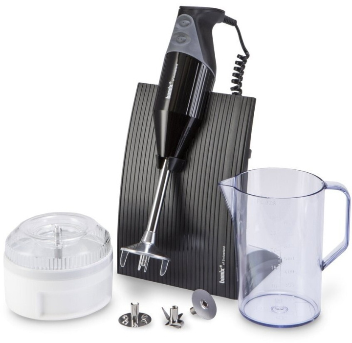 Bamix SwissLine M200 stavmixer, svart i gruppen HJEM, HUS & HAVE / Husholdningsapparater / Foodprocessor og køkkenassistenter / Stavblender hos TP E-commerce Nordic AB (C58157)