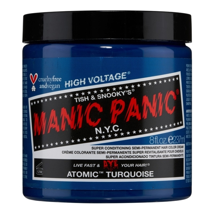 Manic Panic Atomic Turquoise Classic Creme 237ml i gruppen SKØNHED & HELSE / Hår og styling / Hårpleje / Hårfarve / Hårfarve & Farve bombe hos TP E-commerce Nordic AB (C58357)