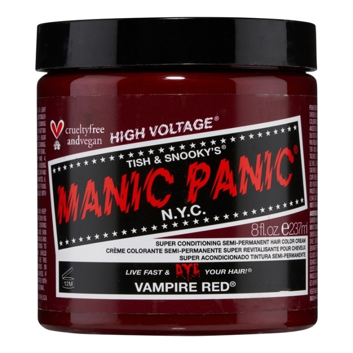 Manic Panic Vampire Red Classic Creme 237ml i gruppen SKØNHED & HELSE / Hår og styling / Hårpleje / Hårfarve / Hårfarve & Farve bombe hos TP E-commerce Nordic AB (C58360)