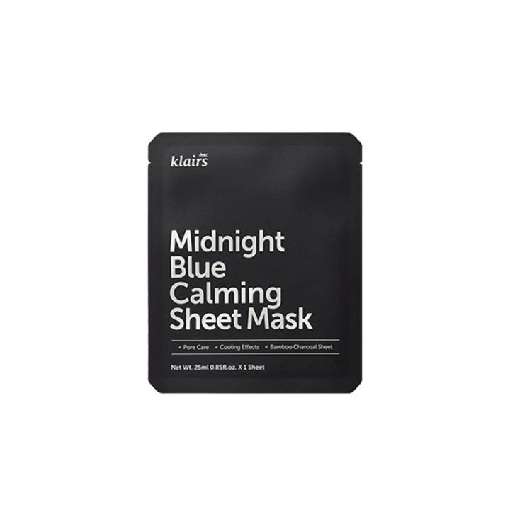 Klairs Midnight Blue Calming Sheet Mask 25ml i gruppen SKØNHED & HELSE / Hudpleje / Ansigt / Masker hos TP E-commerce Nordic AB (C58400)