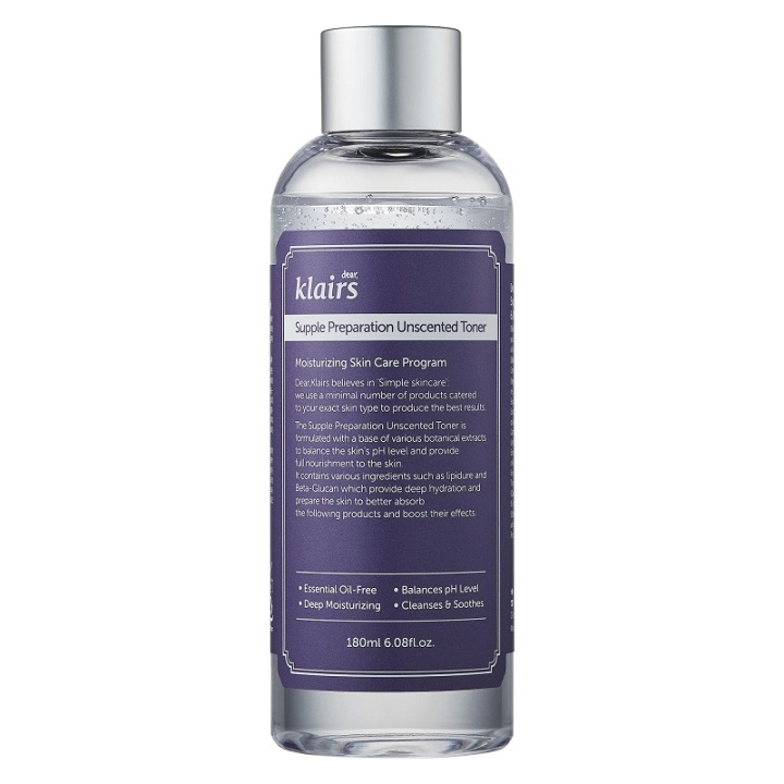 Klairs Supple Preparation Unscented Toner 180ml i gruppen SKØNHED & HELSE / Hudpleje / Ansigt / Rengøring hos TP E-commerce Nordic AB (C58406)