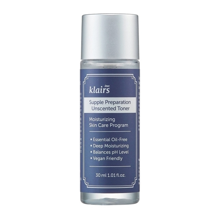 Klairs Supple Preparation Unscented Toner 30ml i gruppen SKØNHED & HELSE / Hudpleje / Ansigt / Rengøring hos TP E-commerce Nordic AB (C58412)