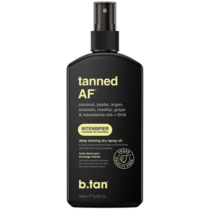 b.tan Tanned AF Intensifier Deep Tanning Dry Spray Oil 236ml i gruppen SKØNHED & HELSE / Hudpleje / Tanning / Brun uden sol hos TP E-commerce Nordic AB (C58423)