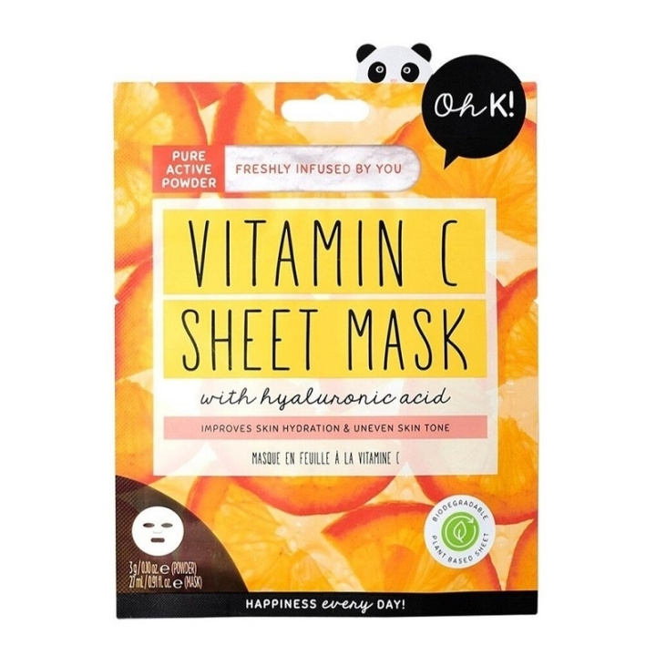 Oh K! Glowing Vitamin C Sheet Mask i gruppen SKØNHED & HELSE / Hudpleje / Ansigt / Masker hos TP E-commerce Nordic AB (C58430)