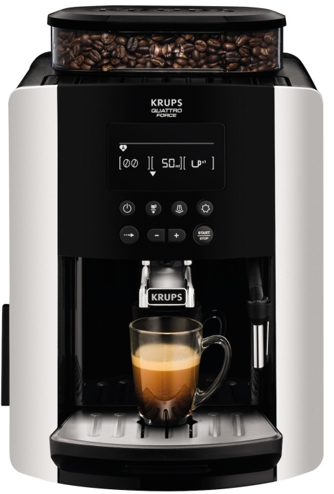 Krups Arabica Quattro Force Silver Kaffemaskin i gruppen HJEM, HUS & HAVE / Husholdningsapparater / Kaffe og espresso / Kaffemaskiner hos TP E-commerce Nordic AB (C58444)