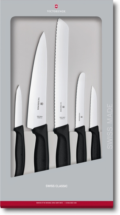 Victorinox Swiss Classic knivset, 5 delar i gruppen HJEM, HUS & HAVE / Køkkenredskaber / Køkkenknive & Knivslibemaskiner hos TP E-commerce Nordic AB (C58482)