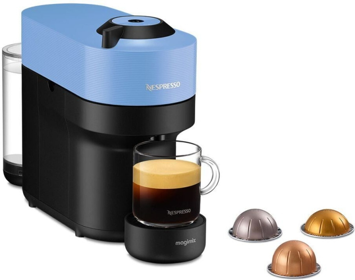 Nespresso Vertuo POP ENV90. kaffekapselmaskin, blå i gruppen HJEM, HUS & HAVE / Husholdningsapparater / Kaffe og espresso / Kaffebønner hos TP E-commerce Nordic AB (C58502)