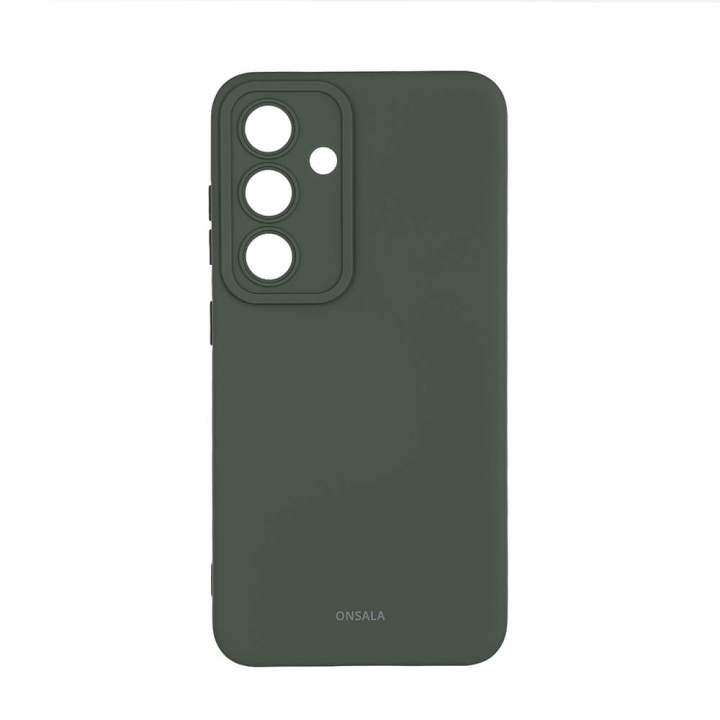 Onsala Backcover Sil Touch Samsung S24 5G Olive Green i gruppen SMARTPHONES & TABLETS / Mobil Beskyttelse / Samsung hos TP E-commerce Nordic AB (C58610)