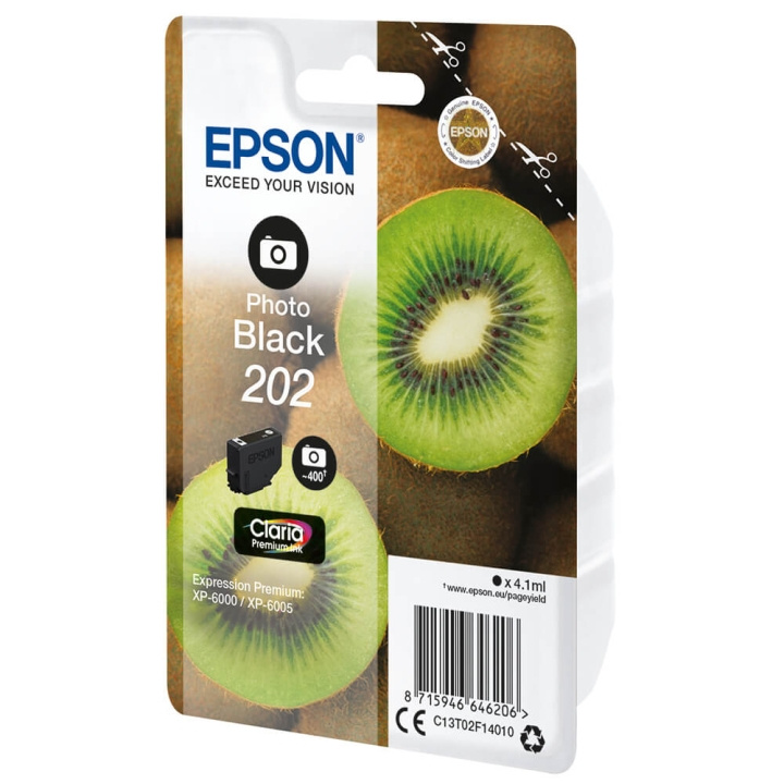 Epson Ink C13T02F14010 202 Photo Black Kiwi i gruppen COMPUTERTILBEHØR / Printere og tilbehør / Blæk og toner / Blækpatroner / Epson hos TP E-commerce Nordic AB (C58650)