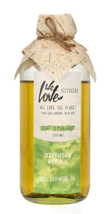 We Love The Planet 100% Essential Oil Diffuser - Refill 200 ml Light Lemongrass i gruppen SKØNHED & HELSE / Duft & Parfume / Øvrig duft / Duftspreder hos TP E-commerce Nordic AB (C58709)