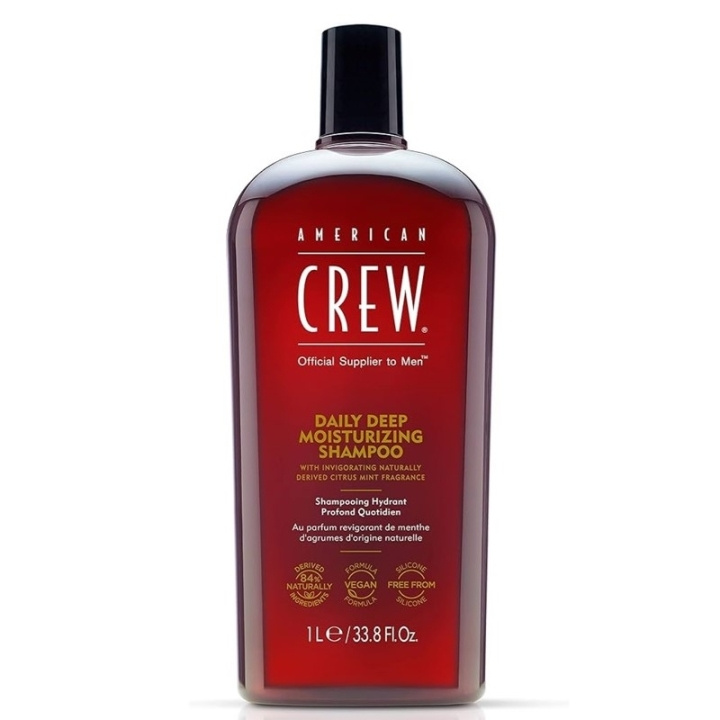 American Crew Daily Deep Moisturizing Shampoo 1000ml i gruppen SKØNHED & HELSE / Hår og styling / Hårpleje / Shampoo hos TP E-commerce Nordic AB (C58783)