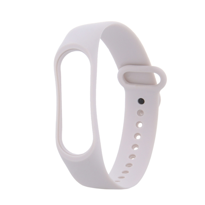 Armband i Silikon till Xiaomi Mi Band 5 / 6, ivory i gruppen SPORT, FRITID & HOBBY / Smartwatch & Aktivitetsmåler / Tilbehør hos TP E-commerce Nordic AB (C58813)