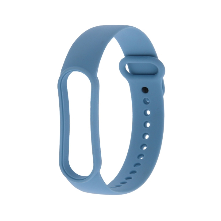 Armband i Silikon till Xiaomi Mi Band 5 / 6, Baby blue i gruppen SPORT, FRITID & HOBBY / Smartwatch & Aktivitetsmåler / Tilbehør hos TP E-commerce Nordic AB (C58814)