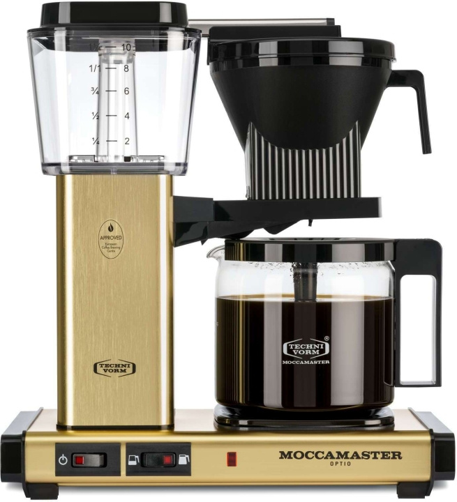 Moccamaster Optio coffee maker, gold i gruppen HJEM, HUS & HAVE / Husholdningsapparater / Kaffe og espresso / Kaffemaskiner hos TP E-commerce Nordic AB (C58858)