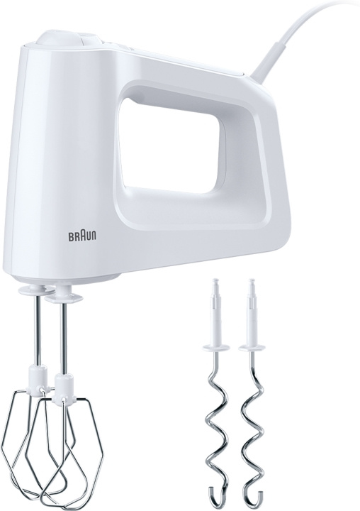 Braun HM3000WH MultiMix 3 electric mixer i gruppen HJEM, HUS & HAVE / Husholdningsapparater / Foodprocessor og køkkenassistenter / Håndmixer hos TP E-commerce Nordic AB (C58918)