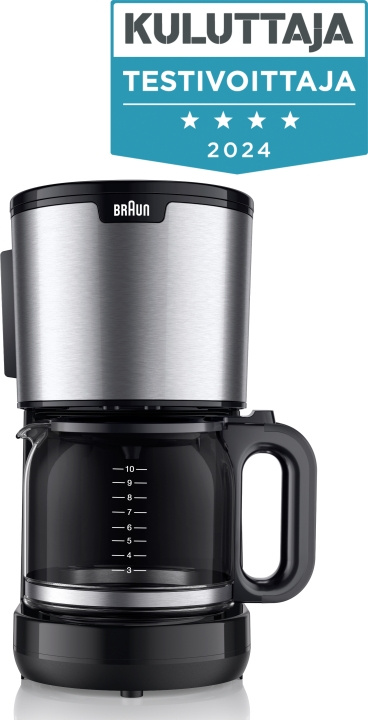 Braun KF1500BK PurShine coffee maker i gruppen HJEM, HUS & HAVE / Husholdningsapparater / Kaffe og espresso / Kaffemaskiner hos TP E-commerce Nordic AB (C58919)