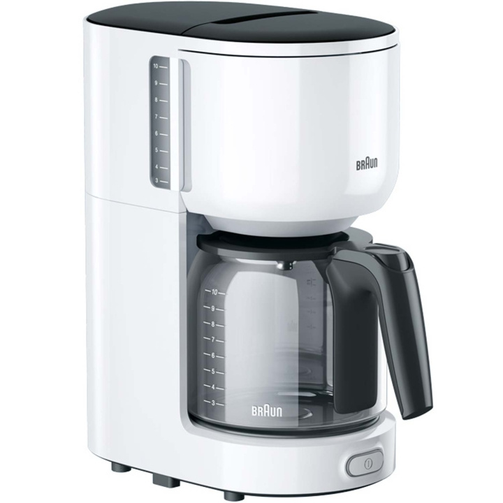 Braun Kaffebryggare KF3100WH PurEase 10Koppars 1000W i gruppen HJEM, HUS & HAVE / Husholdningsapparater / Kaffe og espresso / Kaffemaskiner hos TP E-commerce Nordic AB (C58953)