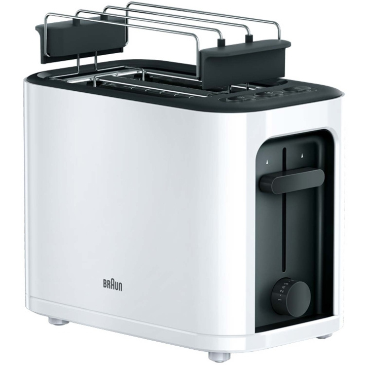 Braun Brödrost HT3010WH PurEase 2skivors i gruppen HJEM, HUS & HAVE / Husholdningsapparater / Brødristere & Sandwich Makers / Brødristere hos TP E-commerce Nordic AB (C58959)