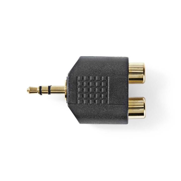 Nedis Stereo Audio Adapter | 3.5 mm Hanstik | 2x RCA Hun | Guldplateret | Lige | ABS | Sort | 10 stk. | Plastikpose i gruppen HJEMMEELEKTRONIK / Kabler og adaptere / Audio Analog / Adaptere hos TP E-commerce Nordic AB (C58977)