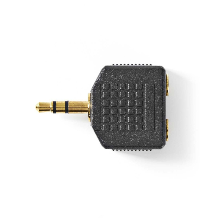 Nedis Stereo Audio Adapter | 3.5 mm Hanstik | 2 x 3.5 mm Hunstik | Guldplateret | Lige | ABS | Sort | 10 stk. | Plastikpose i gruppen HJEMMEELEKTRONIK / Kabler og adaptere / Audio Analog / Adaptere hos TP E-commerce Nordic AB (C58978)