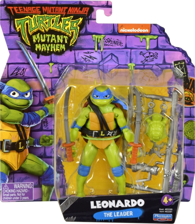 Teenage Mutant Ninja Turtles: Mutant Mayhem Leonardo-figur i gruppen LEGETØJ, BØRN & BABY / Legetøj / Figurer, miniaturer og tilbehør hos TP E-commerce Nordic AB (C59135)