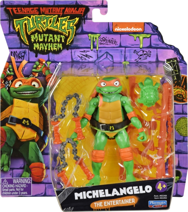 Teenage Mutant Ninja Turtles: Mutant Mayhem Michelangelo-figur i gruppen LEGETØJ, BØRN & BABY / Legetøj / Figurer, miniaturer og tilbehør hos TP E-commerce Nordic AB (C59136)