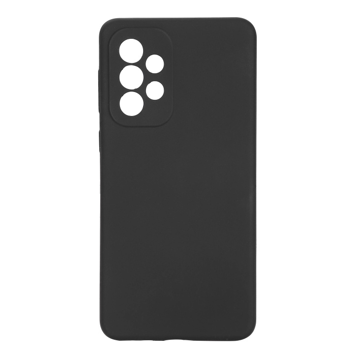 Essentials Samsung Galaxy A33 silicone back cover, Black i gruppen SMARTPHONES & TABLETS / Mobil Beskyttelse / Samsung hos TP E-commerce Nordic AB (C59182)