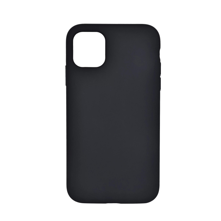 Essentials iPhone XR/11 silicone back cover, Black i gruppen SMARTPHONES & TABLETS / Mobil Beskyttelse / Apple / iPhone XR hos TP E-commerce Nordic AB (C59485)