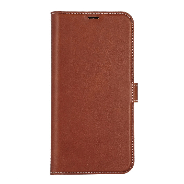 Essentials iPhone 14 Pro Max Leather wallet,detach,Brown i gruppen SMARTPHONES & TABLETS / Mobil Beskyttelse / Apple / iPhone 14 hos TP E-commerce Nordic AB (C59509)