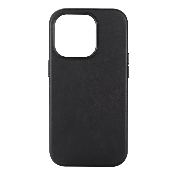Essentials iPhone 14 Pro Leather Mag back cover, Black i gruppen SMARTPHONES & TABLETS / Mobil Beskyttelse / Apple / iPhone 14 hos TP E-commerce Nordic AB (C59511)