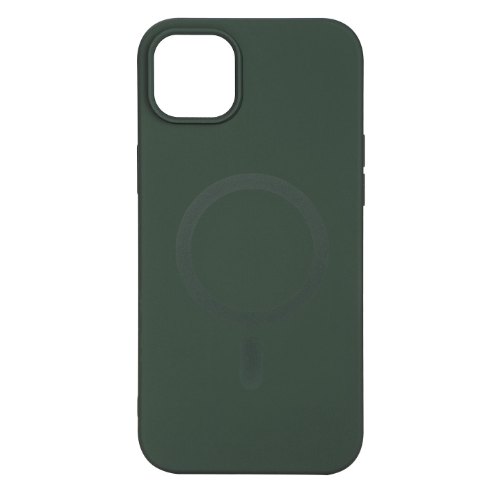 Essentials iPhone 14 Plus Silicone Mag back cover, Green i gruppen SMARTPHONES & TABLETS / Mobil Beskyttelse / Apple / iPhone 14 hos TP E-commerce Nordic AB (C59514)