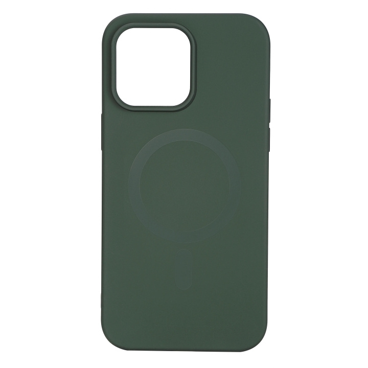 Essentials iPhone 14 Pro Max Silicone Mag back cov,Green i gruppen SMARTPHONES & TABLETS / Mobil Beskyttelse / Apple / iPhone 14 hos TP E-commerce Nordic AB (C59520)