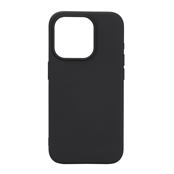 Essentials iPhone 15 Pro silicone back cover, black i gruppen SMARTPHONES & TABLETS / Mobil Beskyttelse / Apple / iPhone 15 hos TP E-commerce Nordic AB (C59544)