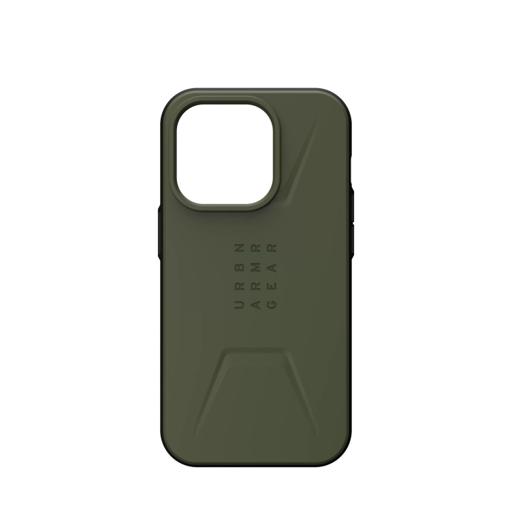Urban Armor Gear iPhone 14 Pro Civilian Magsafe - Olive i gruppen SMARTPHONES & TABLETS / Mobil Beskyttelse / Apple / iPhone 14 hos TP E-commerce Nordic AB (C59655)