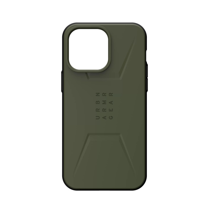 Urban Armor Gear iPhone 14 Pro Max Civilian Magsafe - Olive i gruppen SMARTPHONES & TABLETS / Mobil Beskyttelse / Apple / iPhone 14 hos TP E-commerce Nordic AB (C59683)