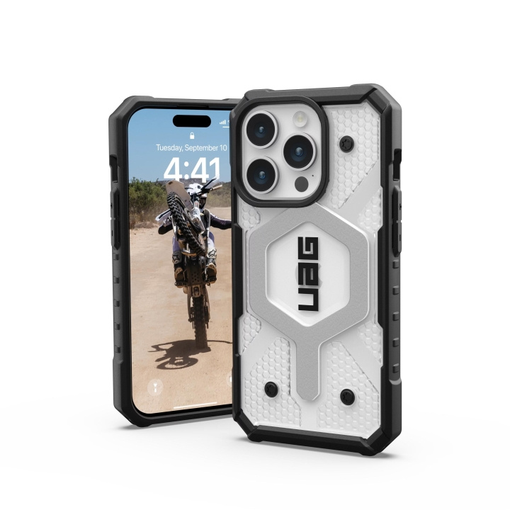 Urban Armor Gear iPhone 15 Pro Pathfinder Magsafe - Ice i gruppen SMARTPHONES & TABLETS / Mobil Beskyttelse / Apple / iPhone 15 hos TP E-commerce Nordic AB (C59753)