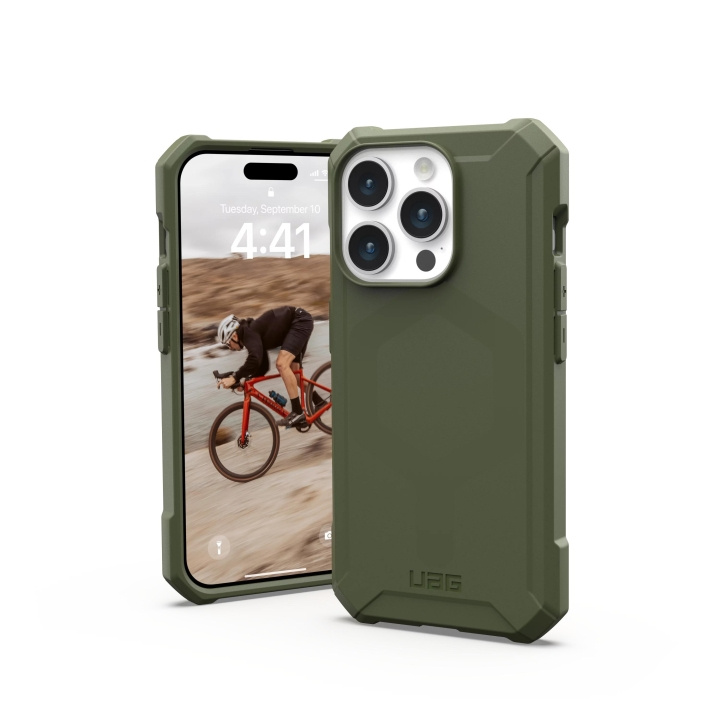 Urban Armor Gear iPhone 15 Pro Essential Armor Magsafe - Olive Drab i gruppen SMARTPHONES & TABLETS / Mobil Beskyttelse / Apple / iPhone 15 hos TP E-commerce Nordic AB (C59781)