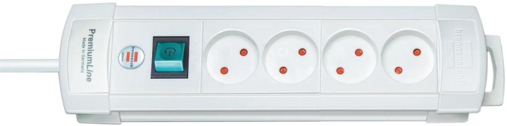 Brennenstuhl 4 way Extension Socket, 2m, White i gruppen HJEM, HUS & HAVE / Elektricitet & Belysning / Stikdåse hos TP E-commerce Nordic AB (C59870)