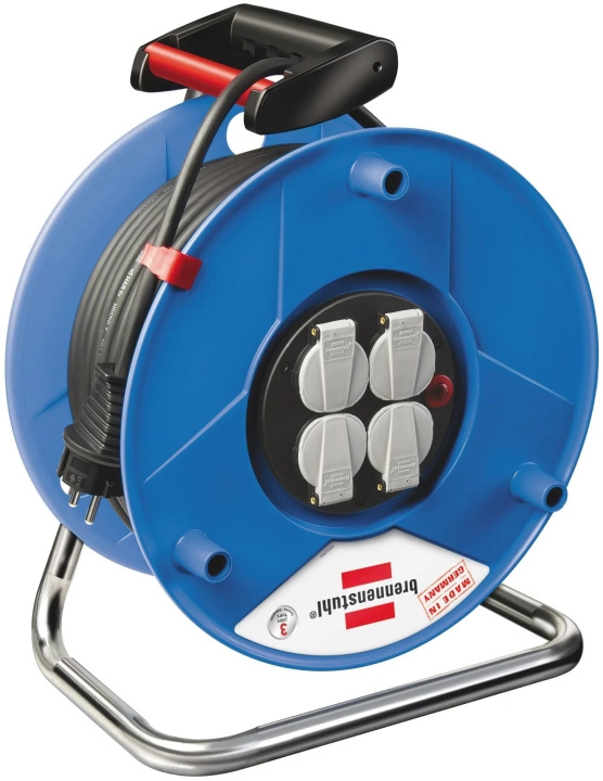 Brennenstuhl Garant Cable Reel with 4 socket, outdoor (DK), 25m i gruppen HJEM, HUS & HAVE / Elektricitet & Belysning / Kabelrulle hos TP E-commerce Nordic AB (C59875)