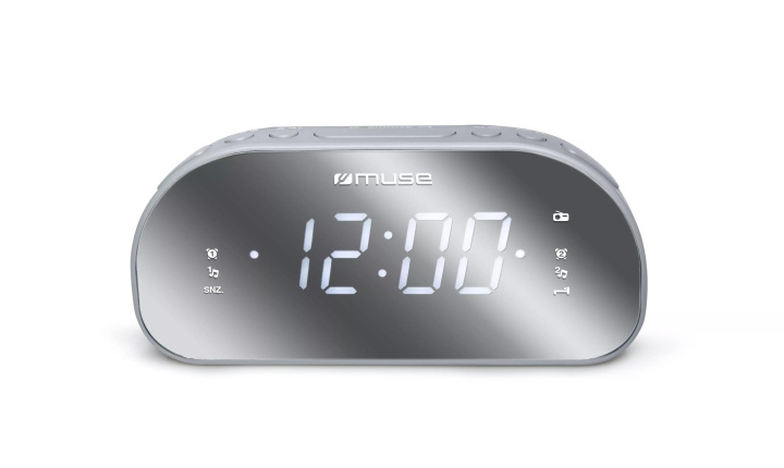 MUSE M-170-CMR Clock radio FM Dual alarm mirror screen i gruppen HJEMMEELEKTRONIK / Lyd & billede / Hjemmebiograf, HiFi & Bærbar / Radio og vækkeure / Radio hos TP E-commerce Nordic AB (C59933)