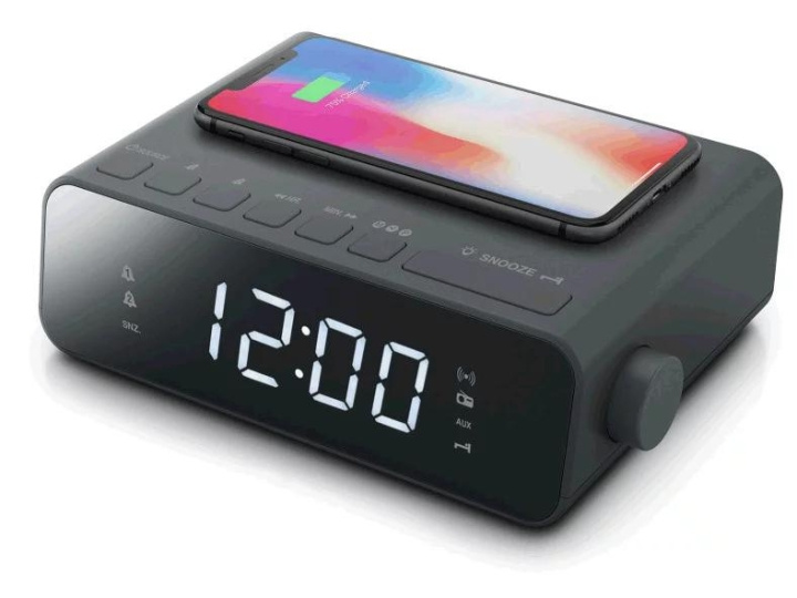 MUSE M-175 WI Clock radio FM wireless charge i gruppen HJEMMEELEKTRONIK / Lyd & billede / Hjemmebiograf, HiFi & Bærbar / Radio og vækkeure / Radio hos TP E-commerce Nordic AB (C59949)