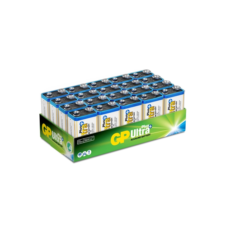 GP Ultra Plus Alkaline 9V 20 Pack (S) i gruppen HJEMMEELEKTRONIK / Batterier og opladere / Batterier / 9V hos TP E-commerce Nordic AB (C59983)