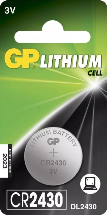 GP CR2430 Lithium Coin, 1 Pack (B) i gruppen HJEMMEELEKTRONIK / Batterier og opladere / Batterier / Knapcelle hos TP E-commerce Nordic AB (C59996)