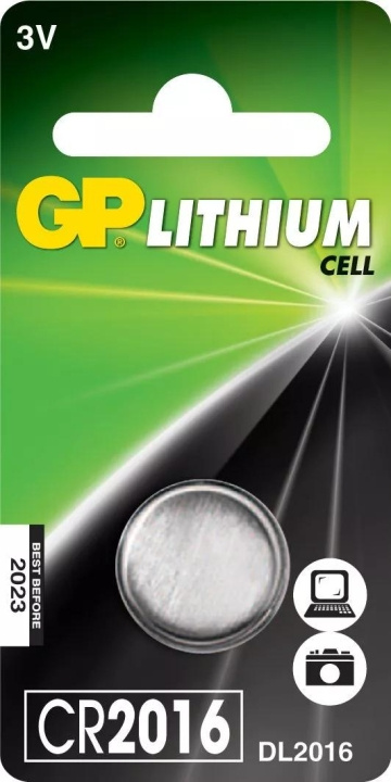 GP CR2016 Lithium Coin, 1 Pack (B) i gruppen HJEMMEELEKTRONIK / Batterier og opladere / Batterier / Knapcelle hos TP E-commerce Nordic AB (C59997)