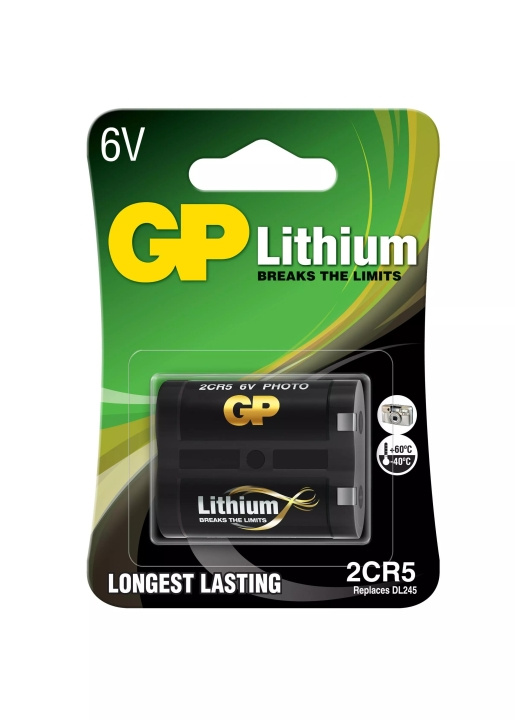 GP 2CR5 Lithium 1 Pack (B) i gruppen HJEMMEELEKTRONIK / Batterier og opladere / Batterier / Andet hos TP E-commerce Nordic AB (C60003)