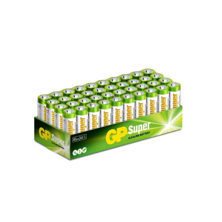 GP Super Alkaline AA 40 Pack (S) i gruppen HJEMMEELEKTRONIK / Batterier og opladere / Batterier / AA hos TP E-commerce Nordic AB (C60022)