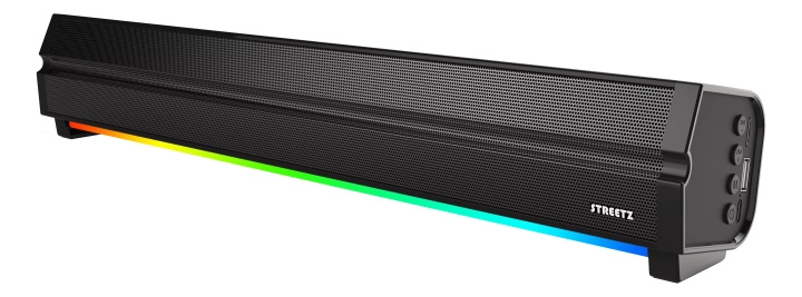 Streetz SB100 Bluetooth Soundbar, RGB light, micro SD slot i gruppen HJEMMEELEKTRONIK / Lyd & billede / Hjemmebiograf, HiFi & Bærbar / Sound Bars hos TP E-commerce Nordic AB (C60047)