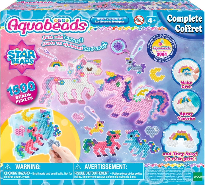 Aquabeads Mystical Unicorn - craft set i gruppen SPORT, FRITID & HOBBY / Hobby / Perler / Perleplader & Perler hos TP E-commerce Nordic AB (C60140)